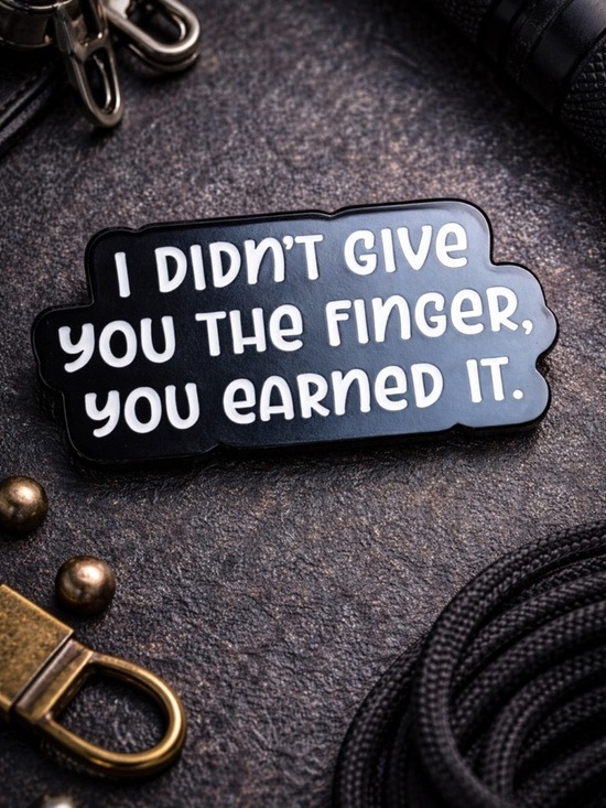 The Unbranded Brand Jewelry - I Didnt Give You The Finger Funny Quote Pin Meme Brooch NWOT